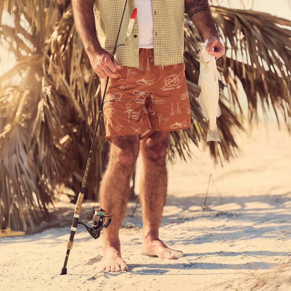 NEW FILSON oxbow lake swim trunks in bourbon knots